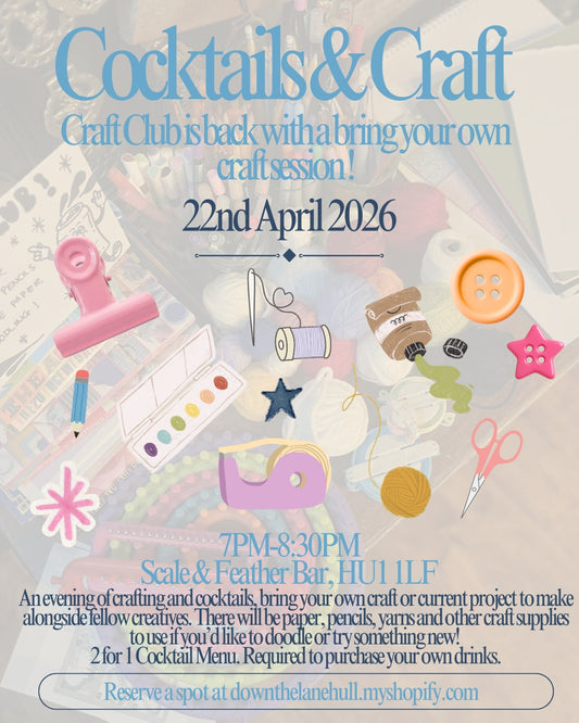 Cocktails & Craft At Scale & Feather Bar 22/04/26