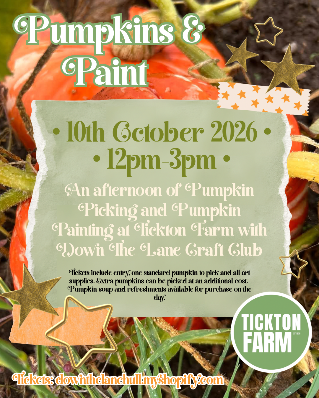 Pumpkins & Paint at Tickton Farm 10/10/26
